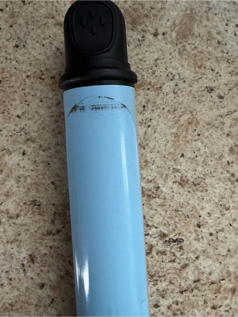 Black and Light Blue Digital Ceramic Hair Straightener - Professional Styling